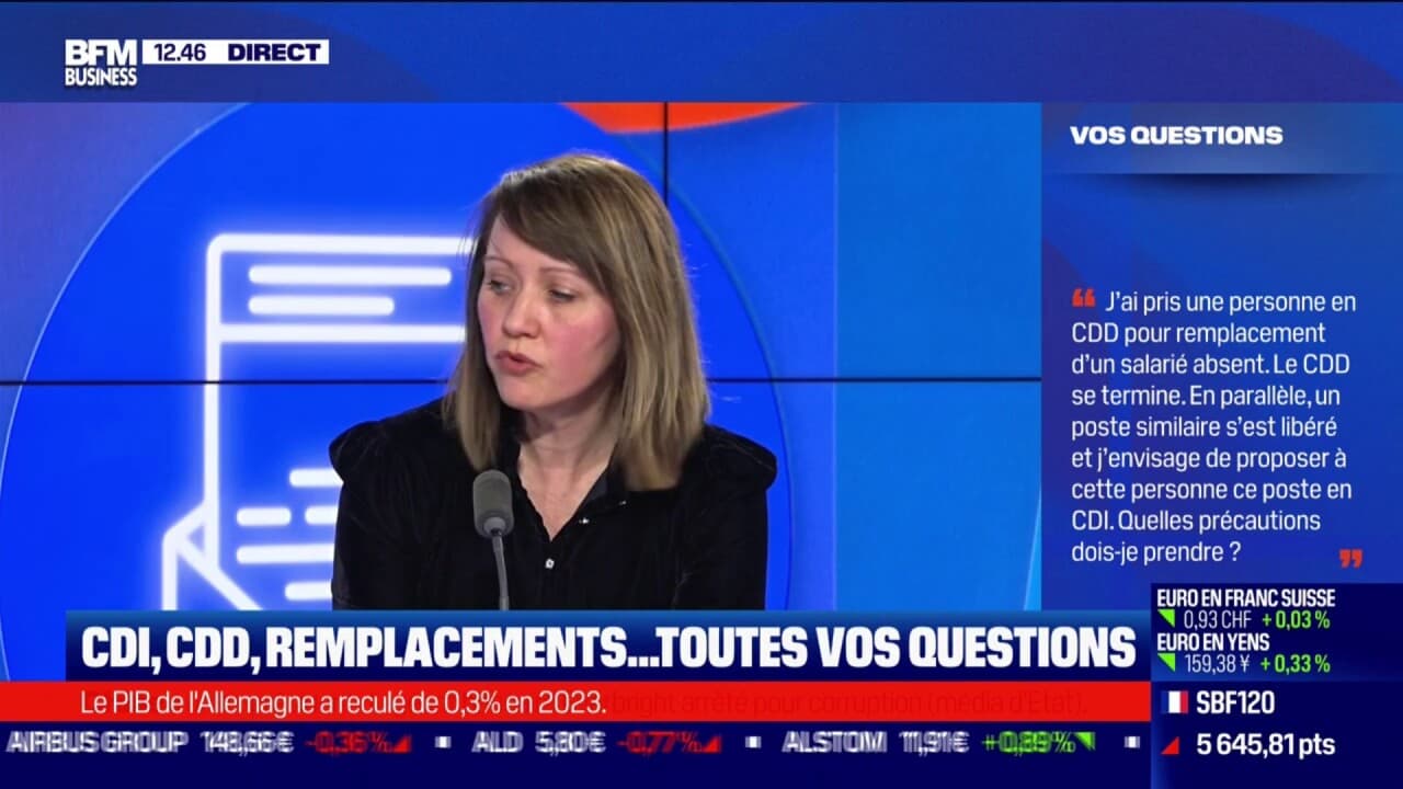 CDI, CDD, remplacements... Toutes vos questions