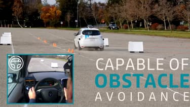Renault a présenté cette semaine Callie, une voiture autonome de niveau 4. Elle peut notamment éviter les obstacles.