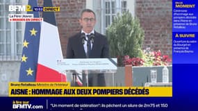 Pompiers décédés dans l'Aisne: Bruno Retailleau salue le "civisme engagé" de tous les soldats du feu