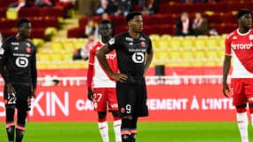 Jonathan David concentré lors de Monaco-Lille