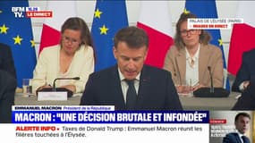 Annonces de Donald Trump: "L'économie américaine et les Américains en sortiront plus faibles et plus pauvres", affirme Emmanuel Macron