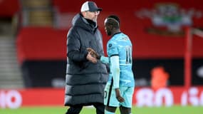 Jürgen Klopp et Sadio Mané après une défaite de Liverpool