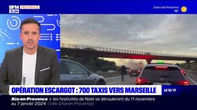 Marseille: 700 taxis rassemblés pour une opération escargot