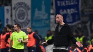 L'entraîneur du Havre Didier Digard au Vélodrome, 18 octobre 2025