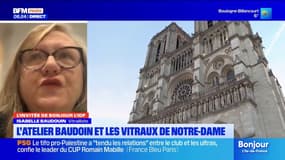 Isabelle Baudouin a restauré les vitraux de Notre-Dame