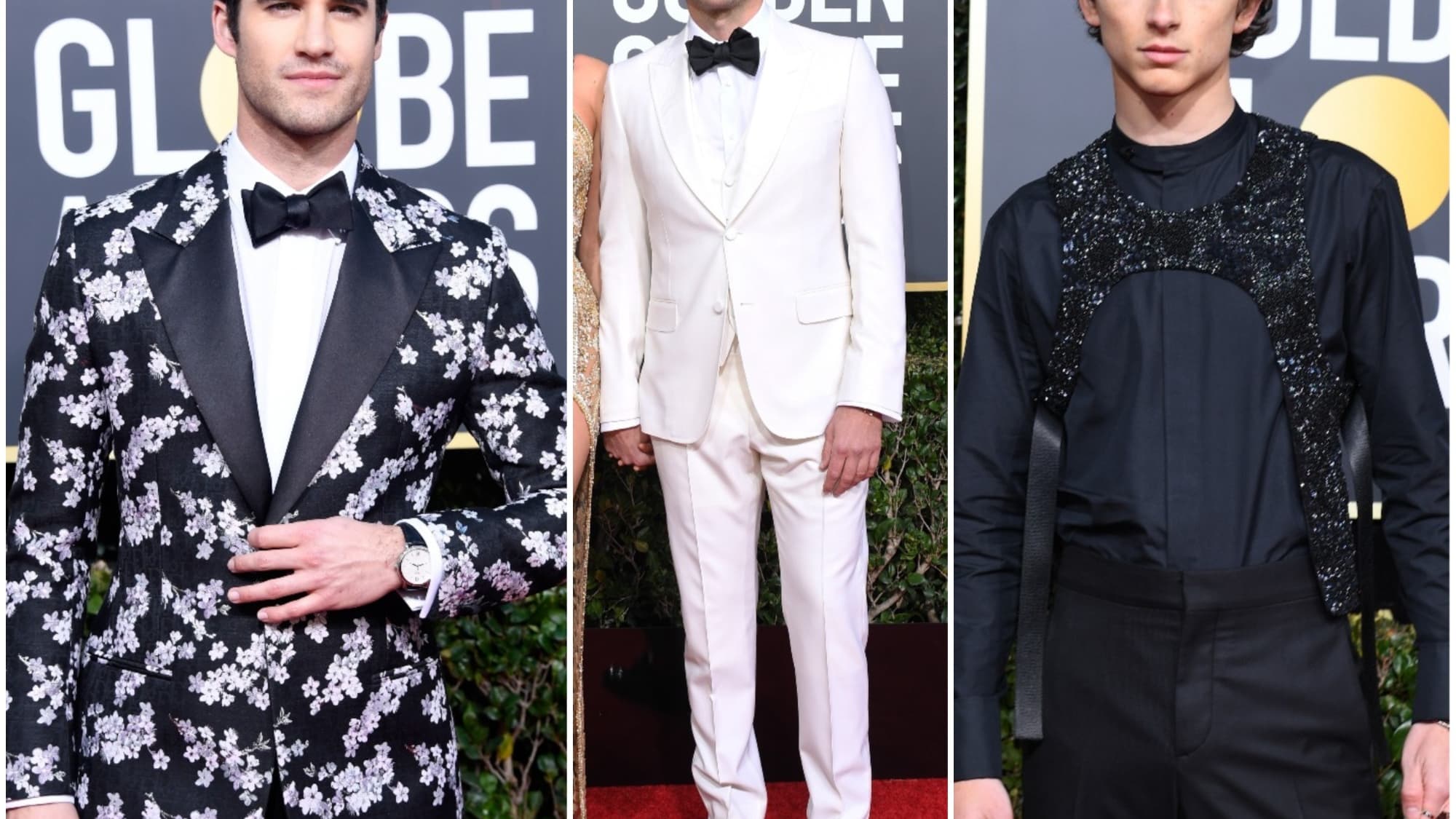 Darren Criss, Bradley Cooper, Timothee Chalamet Darren Criss, Bradley Cooper, Timothee Chalamet
