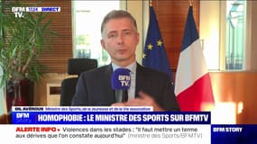 Chants homophobes dans les stades: les matchs seront désormais "arrêtés" et "perdus pour l'équipe qui reçoit", annonce le ministre des Sports Gil Avérous