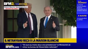 "Je suis très confiant", déclare Donald Trump, au moment de recevoir Benjamin Netanyahu à la Maison-Blanche pour discuter de Gaza