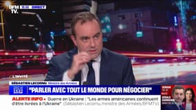 Guerre en Ukraine: "Donald Trump veut imposer la paix par la force, notre inquiétude c'est que cette force ne soit que faiblesse", affirme Sébastien Lecornu
