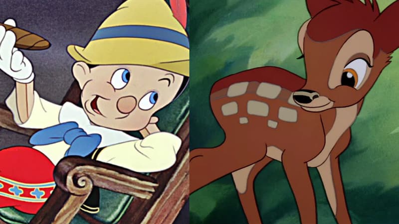Pinocchio et Bambi, deux classiques de Disney bientôt remakés.
