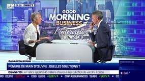 Élisabeth Borne (Ministre du Travail, de l'Emploi et de l'Insertion): "Il faut avoir des avancées sur l'organisation du travail et sur la reconnaissance en termes de salaire" (pénurie de main d'œuvre)