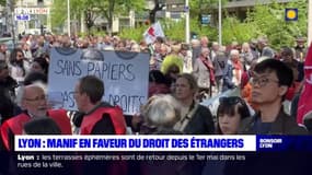 Lyon : Manif en faveur du droit des étrangers 