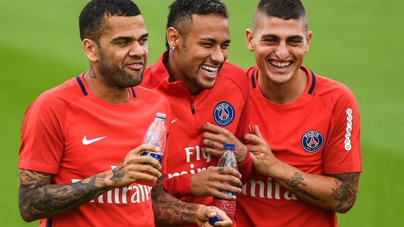Dani Alves, Neymar et Verratti