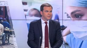 Olivier Véran sur le plateau de BFMTV le 2 février 2022