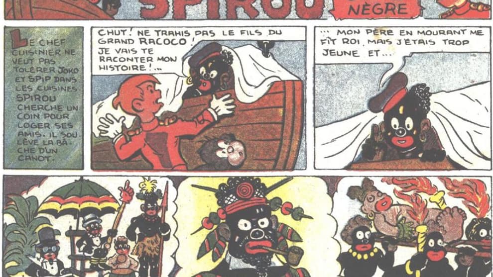 Un extrait d'une aventure de Spirou signée Rob-Vel sortie en 1941 Un extrait d'une aventure de Spirou signée Rob-Vel sortie en 1941