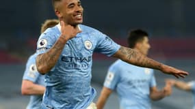 L'attaquant brésilien de Manchester City, Gabriel Jesus, auteur d'un doublé lors du match de Premier League à domicile face à Wolverhampton, le 2 mars 2021