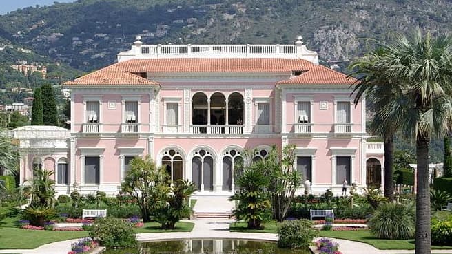 La villa Ephrussi de Rothschild et ses murs roses