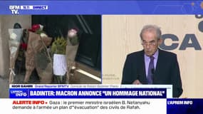 "Adieu monsieur Badinter et merci": des habitants sont venus déposer des fleurs devant le domicile de Robert Badinter