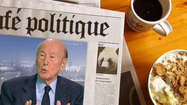 Valéry Giscard d'Estaing, ancien président de la République française, sur le plateau de BFMTV le 23 décembre 2012.