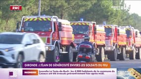 Gironde: l'élan de générosité envers les soldats du feu