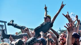 Des festivaliers au Hellfest, à Clisson, le 22 juin 2018. (Photo d'archive)