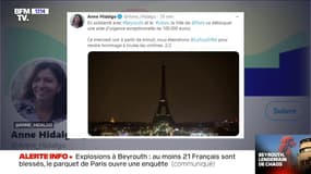 Beyrouth: Anne Hidalgo annonce que la ville de Paris va débloquer une aide d'urgence de 100.000 euros