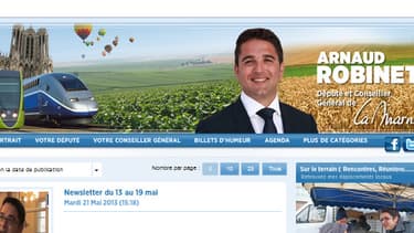 Arnaud Robinet, candidat UMP à la mairie de Reims