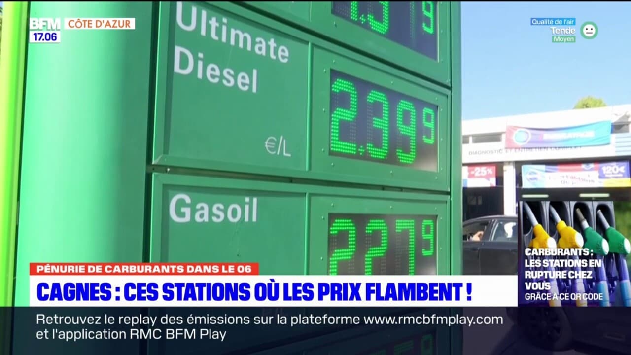 Prix Carburant Gouville Sur Mer Pénurie de carburant: les prix flambent dans les stations de Cagnes-sur-Mer