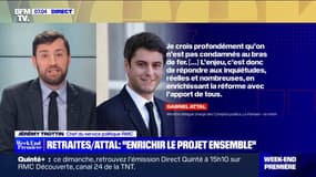 Retraites: après les mobilisations, Attal se dit prêt à "enrichir le projet ensemble"