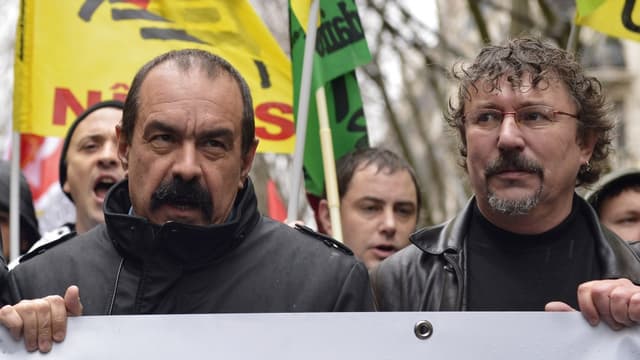 Philippe Martinez (à gauche) est pressenti pour succéder à Thierry Lepaon.