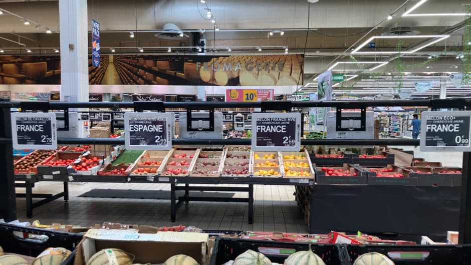 Quatre références de melons à quatre prix différents, compliqué pour le consommateur de s'y retrouver...