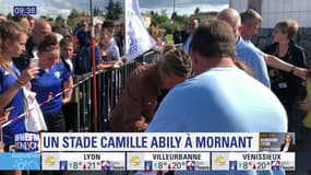 Mornant: l'ancienne joueuse de l'OL Camille Abily a désormais un terrain à son nom