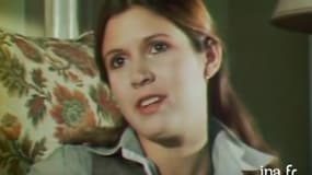 Carrie Fisher, en 1977, sur TF1.