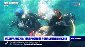 Villefranche-sur-Mer: baptême de plongée pour ces jeunes niçois