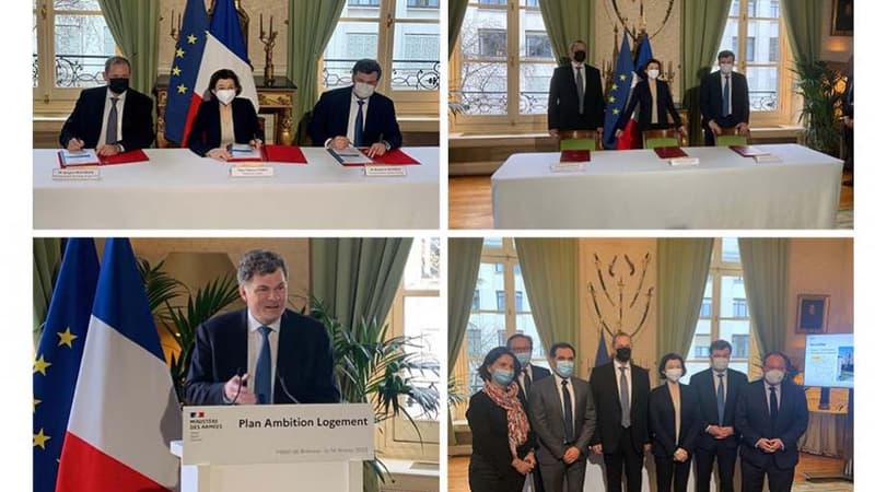 Le contrat prévoit la construction et la rénovation des logements des militaires. 