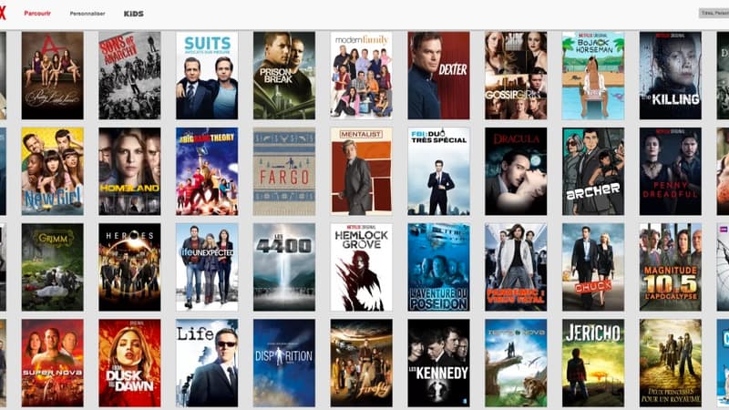 L'offre française de Netflix comprend déjà une cinquantaine de séries américaines