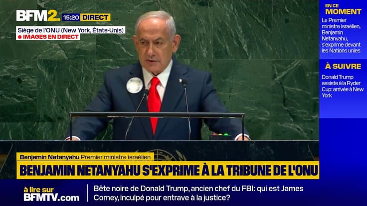 "Si le Hamas accepte nos revendications, la guerre peut s'achever aujourd'hui" affirme Benjamin Netanyahu à l'ONU