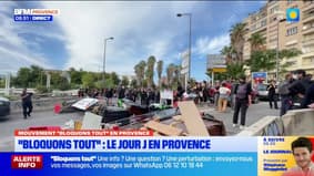 Mouvement "Bloquons tout" en Provence