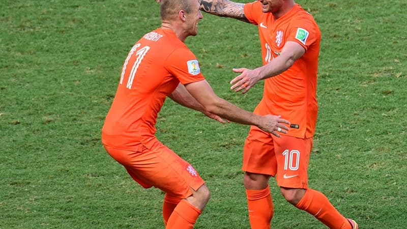 Arjen Robben et Wesley Sneijder