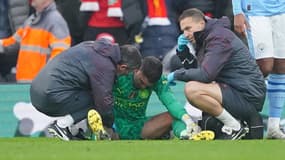 Ederson blessé lors de Liverpool-Manchester City (1-1, Premier League), le 10 mars 2024