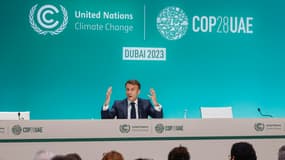 Emmanuel Macron à la COP28 à Dubaï, le 2 décembre 2023