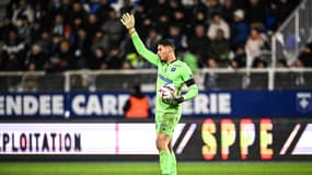 Théo De Percin lors d'Auxerre-Lille, le 10 janvier 2025.