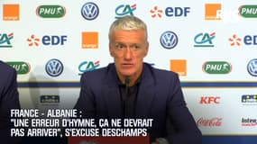 France – Albanie : "Une erreur d’hymne, ça ne devrait pas arriver" s’excuse Deschamps