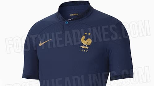 La vue d'ensemble du prochain maillot de l'équipe de France La vue d'ensemble du prochain maillot de l'équipe de France