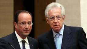 Troisième rencontre pour François Hollande et Mario Monti