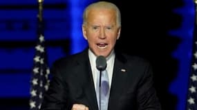 Joe Biden fait un discours à Wilmington, Delaware, le 7 novembre 2020 après la proclamation de son élection