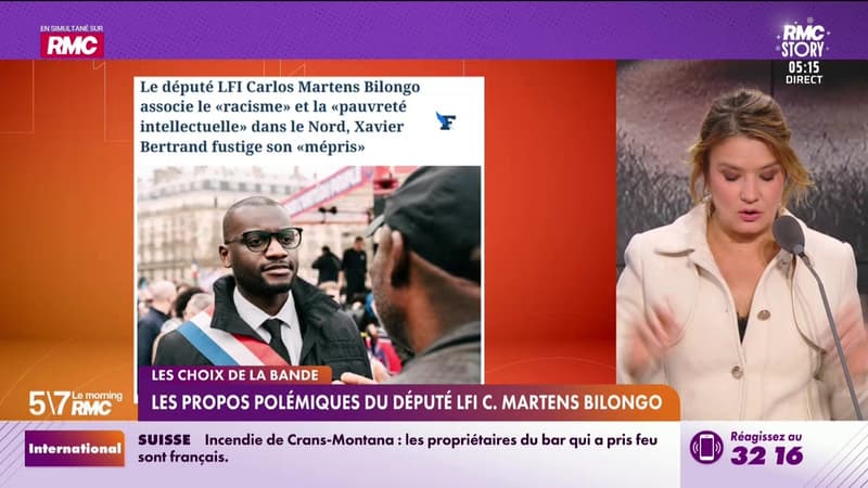 Les choix de la bande : Les propos polémiques du député LFI C. Martens Bilongo - 02/01