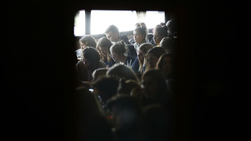 Un cours magistral à l'université de Rouen Normandie à Mont-Saint-Aignan le 11 octobre 2017 (photo d'illustration)