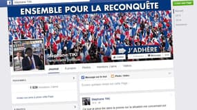 La page Facebook de Stéphane Tiki, le président des Jeunes populaires qui vient de se mettre en congé le temps de régulariser sa situation.