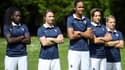 De gauche à droite Griedge Mbock Bathy, Gaëtane Thiney, Wendie Renard, Claire Lavogez et Eugenie Le Sommer